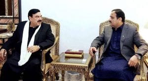 Sheikh Rasheed calls on CM Usman Buzdar