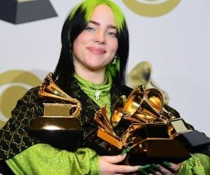 Billie Eilish dominates the Grammys with five wins