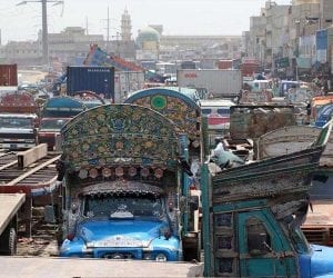 Goods traffic suspended as transporters strike enters eighth day