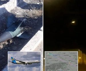 New footage reveals two Iranian rockets downed Ukrainian airline