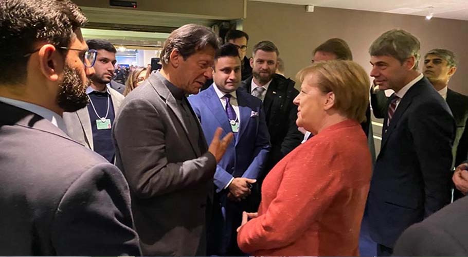 Angela Merkel invites PM Khan to visit Germany in Davos