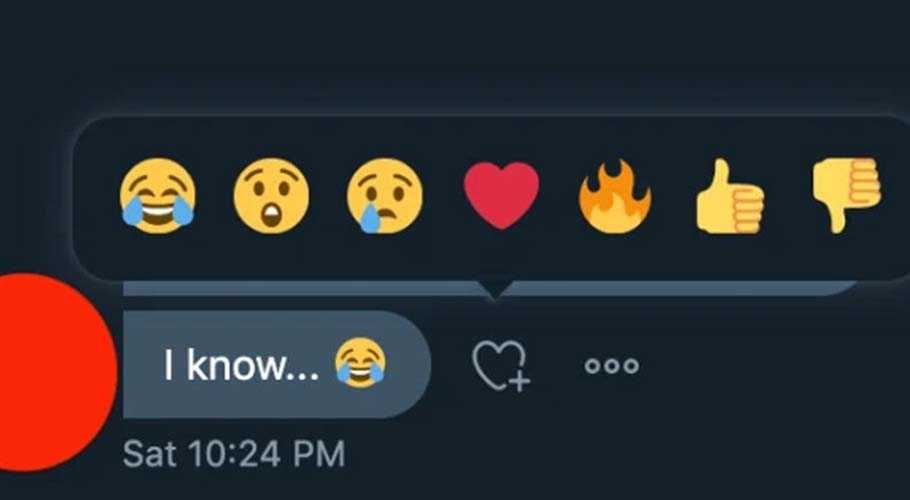 Twitter rolls out Facebook-like reaction emojis for DMs