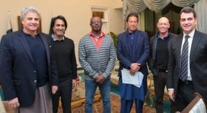 PM Imran Khan meets former international cricketers