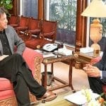 Governor Punjab Chaudhry Muhammad calls on PM Imran