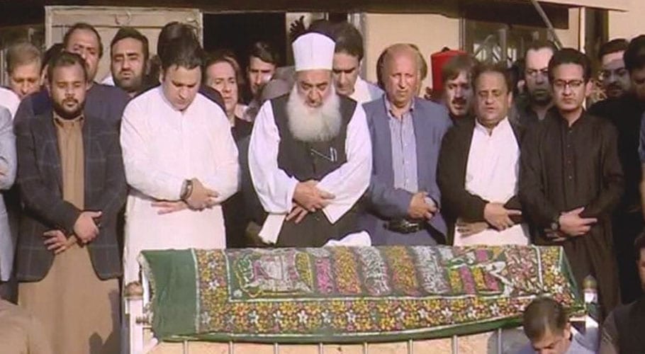 Funeral prayers of PTI leader Naeem ul Haque offered in Karachi