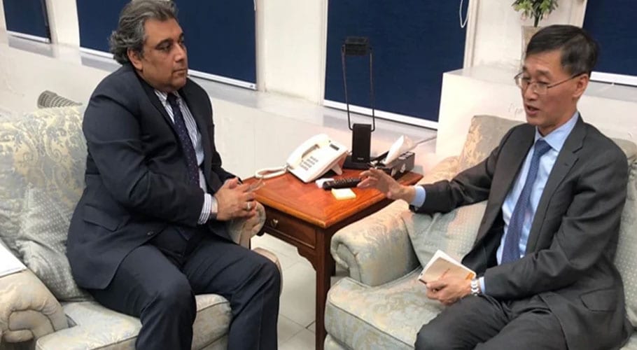 Chinese Ambassador Yao Jing calls on Ali Haider Zaidi