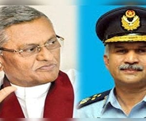 Air Chief Mujahid Khan calls on Sri Lankan Defence Minister