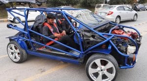 Pakistani student develops light-weight 1300-cc car