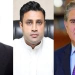 Zulfi Bukhari, Moeed Yusuf call on FM Qureshi in Islamabad