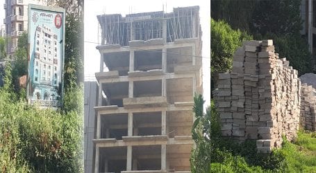 Illegal construction continues in sector H-13 of Islamabad