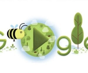 Google Doodle celebrates Earth Day with game about honeybees
