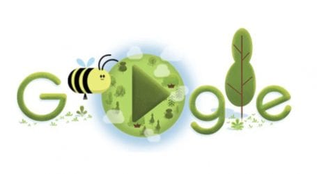 Google Doodle celebrates Earth Day with game about honeybees