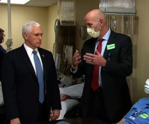 US Vice President flouts hospital’s mask policy during visit
