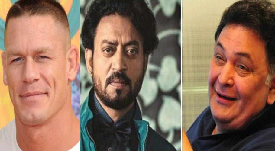John Cena pays homage to late Irrfan Khan, Rishi Kapoor