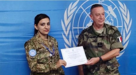 Pakistani female UN peacekeeper determined to fight COVID-19