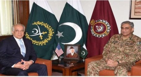 Khalilzad praises Pakistan’s efforts for regional peace, stability