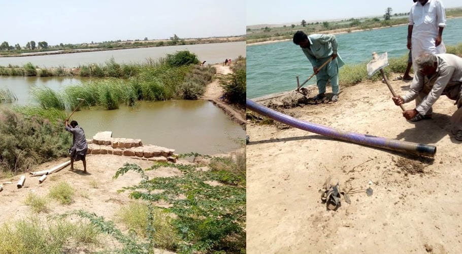 KWSB destroys illegal water connections across Karachi