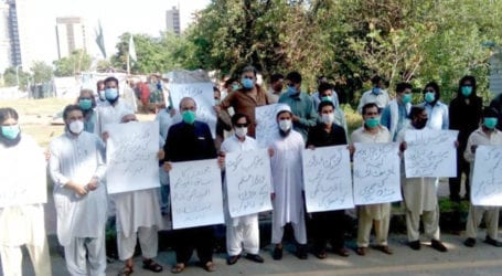 Protest held against LEAs’ officials allegedly involved in land grabbing