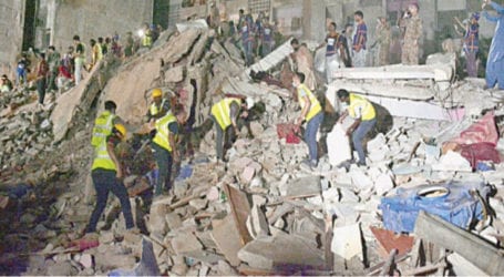 Lyari’s collapsed building illegally built on govt school land