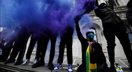 Tens of thousands join anti-racism protests in London