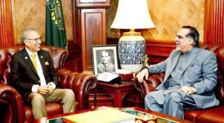 Governor Sindh calls on President Alvi in Islamabad