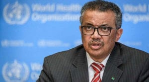In 2017, Tedros became the first African to head the WHO. Source: AFP.