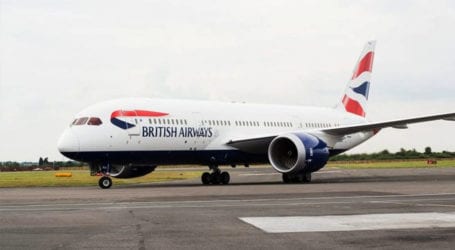 British Airways suspended flight operations to Lahore