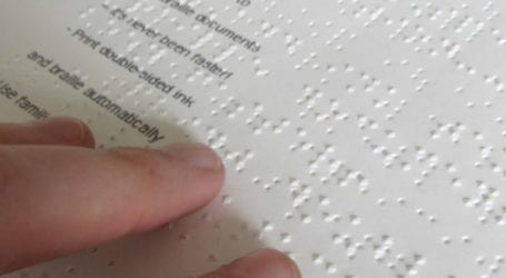 Man converts textbooks into Braille for blind students