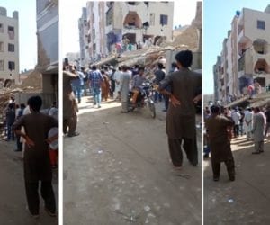 At least two dead as four-storey building collapses in Karachi’s Korangi