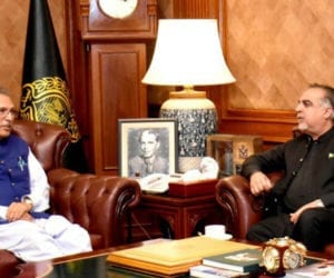 President Alvi, Governor Sindh discuss Karachi’s issues