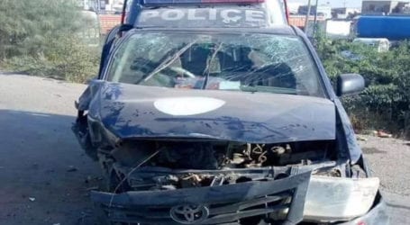 Three police injured in Karachi road mishap
