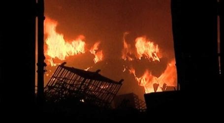 Fire engulfs factory in Karachi’s District West