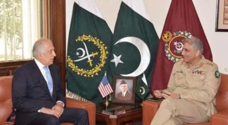 Army chief, Khalilzad discuss Afghan peace process