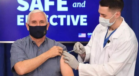 US vice president gets COVID-19 vaccine