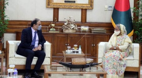 Bangladesh PM meets Pakistani envoy, agrees to bolster ties