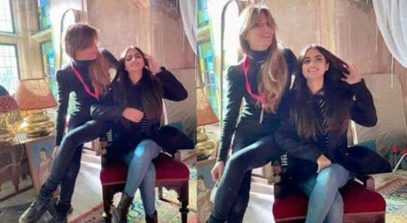 Sajal Aly shares snap with Jemima Goldsmith from set of her upcoming movie