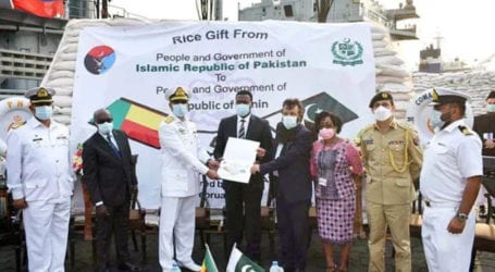Pakistan Navy delivers food aid to Niger, Benin
