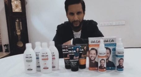 Shahid Afridi launches new variety of skincare products for men, women