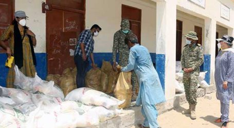 Pakistan Navy distributes ration among underprivileged families
