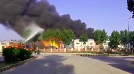 Fire erupts at chemical factory in Lahore