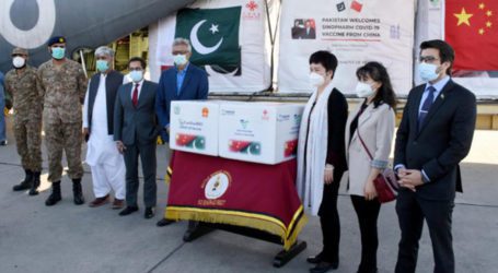 Pakistan receives another two million doses of vaccine from China