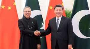 President Xi Jinping held talks with Pakistani President Arif Alvi on 17 March, 2020. Source: MOFA China