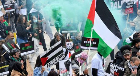Thousands of pro-Palestinian demonstrators march in Europe
