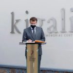 French President Emmanuel Macron lays a wreath on a mass grave containing the remains of the 1994 Rwandan genocide victims at the Kigali Genocide Memorial Centre, Source: Reuters