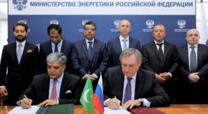 The protocol was signed by Pakistan’s Ambassador in Moscow Shafqat Ali Khan and the Russian Minister for Energy Nikolay Shulginov. Source: Twitter