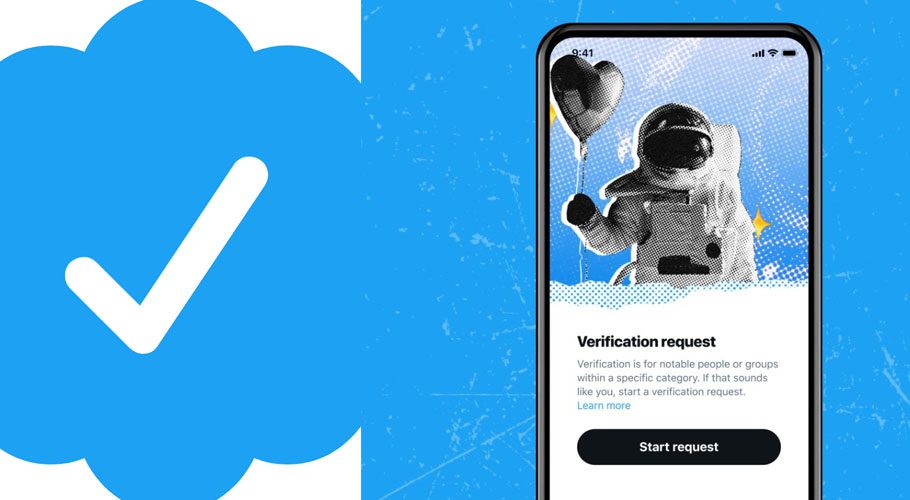 Twitter users can once again apply to receive verified blue check marks: Source: Twitter/Online