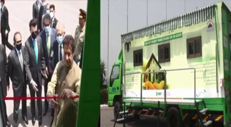PM Imran launches mobile unit for collecting applications for housing loans