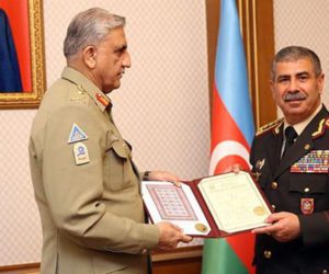 Gen Bajwa calls on Azerbaijan president, defence minister