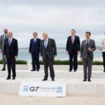 Leaders pose for a group photo at the G7 summit in Carbis Bay, Britain. Source: Reuters