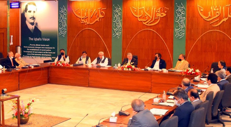 Federal Minister for Finance and Revenue Shaukat Tarin chaired the meeting. Source: PID/APP